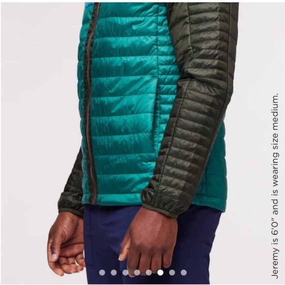 Cotopaxi Men’s XL Capa Hooded Insulated Puffer Jacket Blue Green Grey NWT - Picture 11 of 13